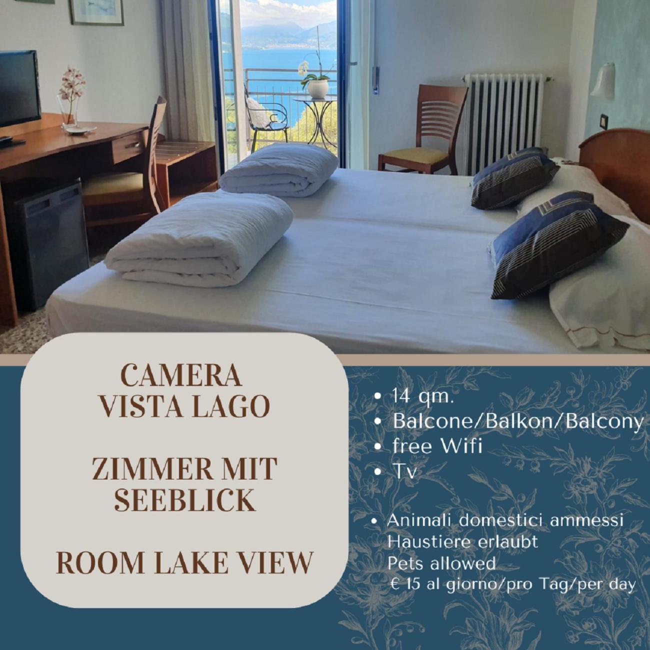 Hotel 2 Palme Torri Del Benaco Bagian luar foto